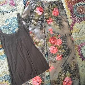 La Senza silky pj pants and camisole